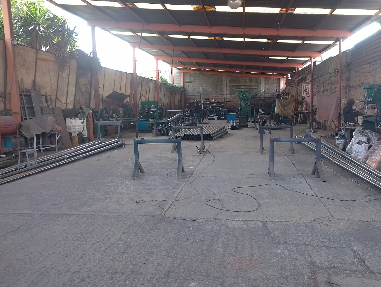 Vista del taller de fabricación de Astas